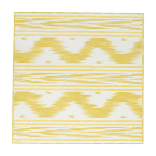 Caspari Toile De Nantes Yellow-Paper Linen Napkin Airlaid Dinner-12 In 18351DG