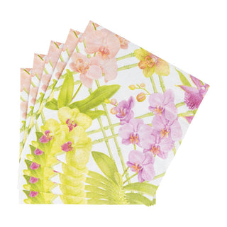 Caspari Orchid Conservatory Luncheon Napkins - 20 Per Package 18370L