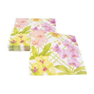 Caspari Orchid Conservatory Luncheon Napkins - 20 Per Package 18370L