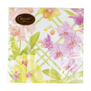 Caspari Orchid Conservatory Luncheon Napkins - 20 Per Package 18370L