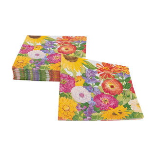 Caspari Midsummer Blooms Napkin Cocktail 18380C