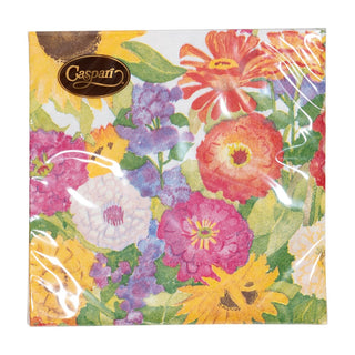 Caspari Midsummer Blooms Napkin Cocktail 18380C