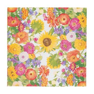 Caspari Midsummer Blooms Napkin Cocktail 18380C