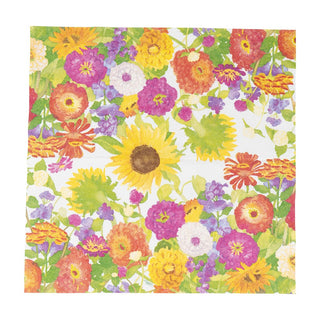 Caspari Midsummer Blooms Luncheon Napkins - 20 Per Package 18380L