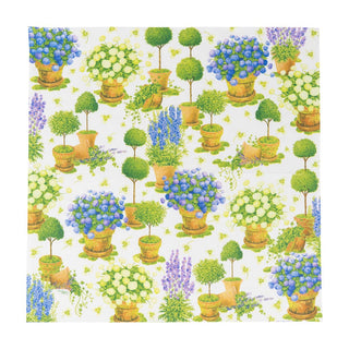 Caspari Potted Hydrangeas Napkin Luncheon 18390L