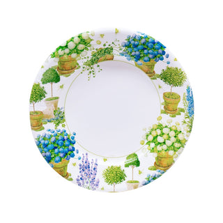 Caspari Potted Hydrangeas Salad/Dessert Plates 18390SP
