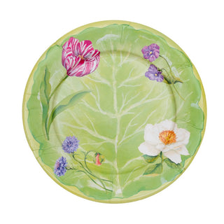 Caspari Floral Majolica Dinner Plates 18410DP