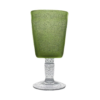 Memento Wine Goblet in Olive Green - 1 each 18412