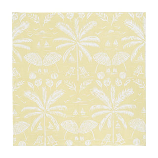 Caspari Palms And Parasols Key Lime Napkin Cocktail 18421C