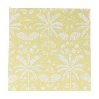 Caspari Palms And Parasols Key Lime Luncheon Napkins - 20 Per Package 18421L