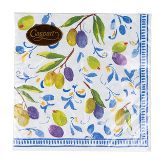 Caspari Mediterranean Blue Luncheon Napkins - 20 Per Package 18430L