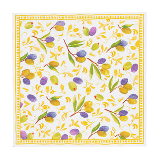 Caspari Mediterranean Dijon Napkin Cocktail 18431C