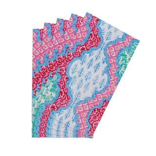 Caspari Provencale Cotton Pink Multi Guest Towel 18440G