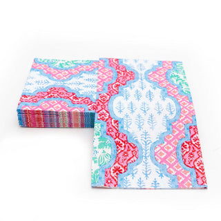 Caspari Provencale Cotton Pink Multi Guest Towel 18440G