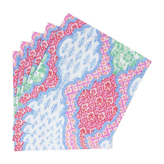 Caspari Provencale Cotton Pink Multi Napkin Luncheon 18440L