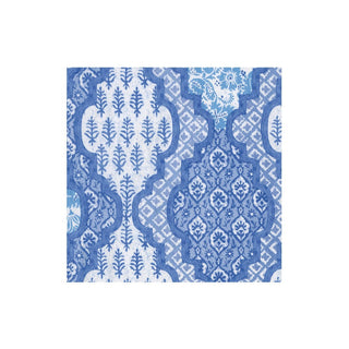 Caspari Provencale Cotton Blue Napkin Cocktail 18441C