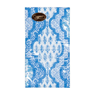 Caspari Provencale Cotton Blue Guest Towel 18441G