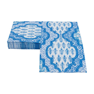 Caspari Provencale Cotton Blue Guest Towel 18441G