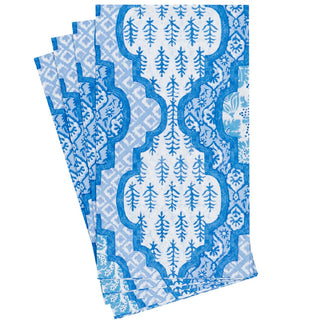 Caspari Provencale Cotton Blue Guest Towel 18441G