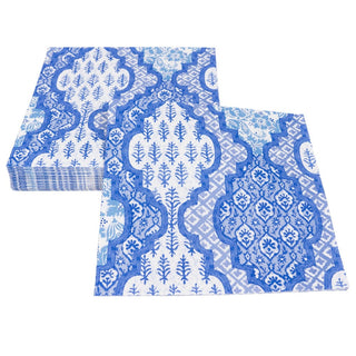 Caspari Provencale Cotton Blue Napkin Luncheon 18441L