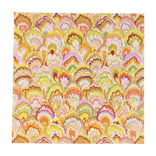 Caspari Marbled Ceramica Raspberry & Chartreuse Luncheon Napkins - 20 Per Package 18450L