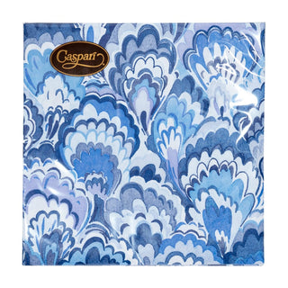 Caspari Marbled Ceramica Indigo Napkin Cocktail 18451C