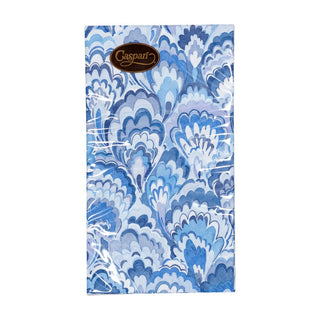 Caspari Marbled Ceramica Indigo Guest Towel 18451G
