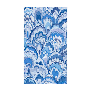 Caspari Marbled Ceramica Indigo Guest Towel 18451G