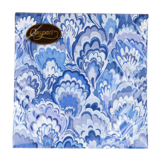 Caspari Marbled Ceramica Indigo Luncheon Napkins - 20 Per Package 18451L