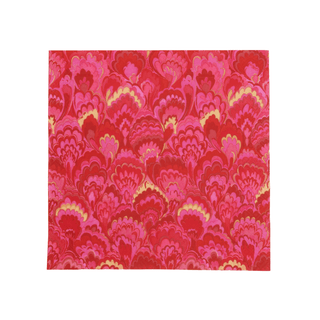 Caspari Marbled Ceramica Red & Fuchsia Cocktail Napkin - package of 20 18452C