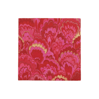 Caspari Marbled Ceramica Red & Fuchsia Cocktail Napkin - package of 20 18452C