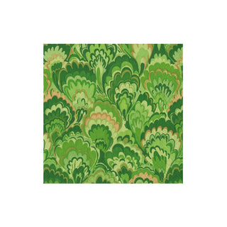 Caspari Marbled Ceramica Green Cocktail Napkins - includes 12 Cocktail Napkins 18453C