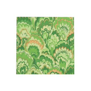 Caspari Marbled Ceramica Green Cocktail Napkins - includes 12 Cocktail Napkins 18453C