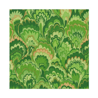 Caspari Marbled Ceramica Green Luncheon Napkins - includes 20 Luncheon Napkins 18453L