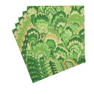 Caspari Marbled Ceramica Green Luncheon Napkins - includes 20 Luncheon Napkins 18453L