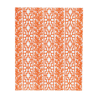 Caspari Coral And Trellis Coral Guest Towel 18470G