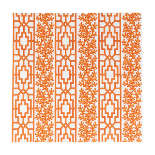 Caspari Coral And Trellis Coral Napkin Luncheon 18470L