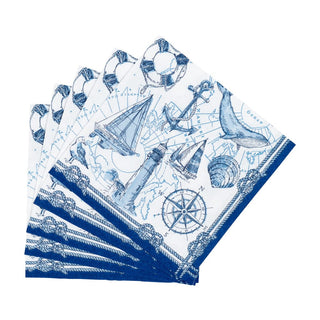 Caspari To The Lighthouse Napkin Cocktail 18480C