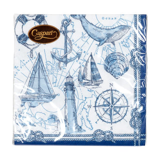 Caspari To The Lighthouse Napkin Cocktail 18480C