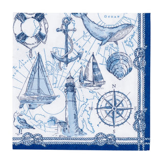 Caspari To The Lighthouse Napkin Cocktail 18480C