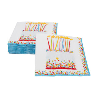 Caspari Birthday Cake Napkin Cocktail 18500C
