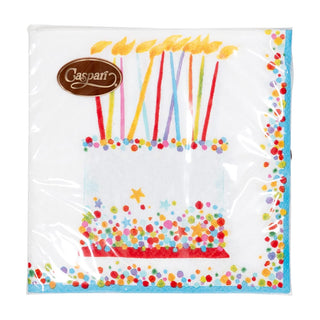 Caspari Birthday Cake Napkin Cocktail 18500C