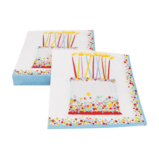 Caspari Birthday Cake Luncheon Napkins - 20 Per Package 18500L