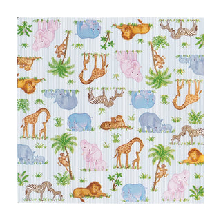 Caspari Safari Baby Napkin Cocktail 18510C