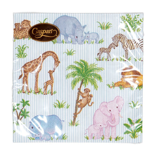 Caspari Safari Baby Napkin Cocktail 18510C