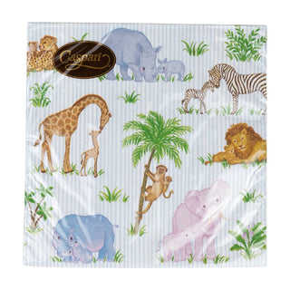 Caspari Safari Baby Napkin Luncheon 18510L