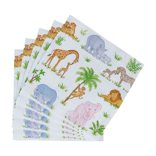 Caspari Safari Baby Napkin Luncheon 18510L