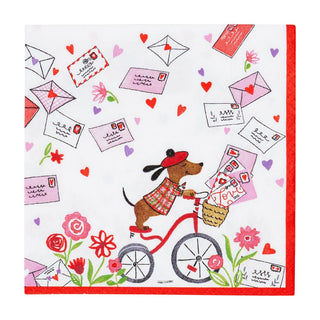 Caspari Love Notes Napkin Cocktail 18520C