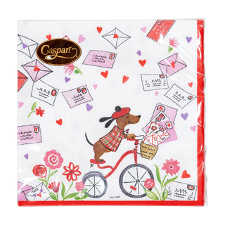Caspari Love Notes Napkin Cocktail 18520C