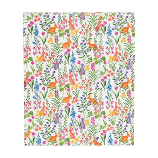 Caspari Bunny Field Guest Towel 18530G